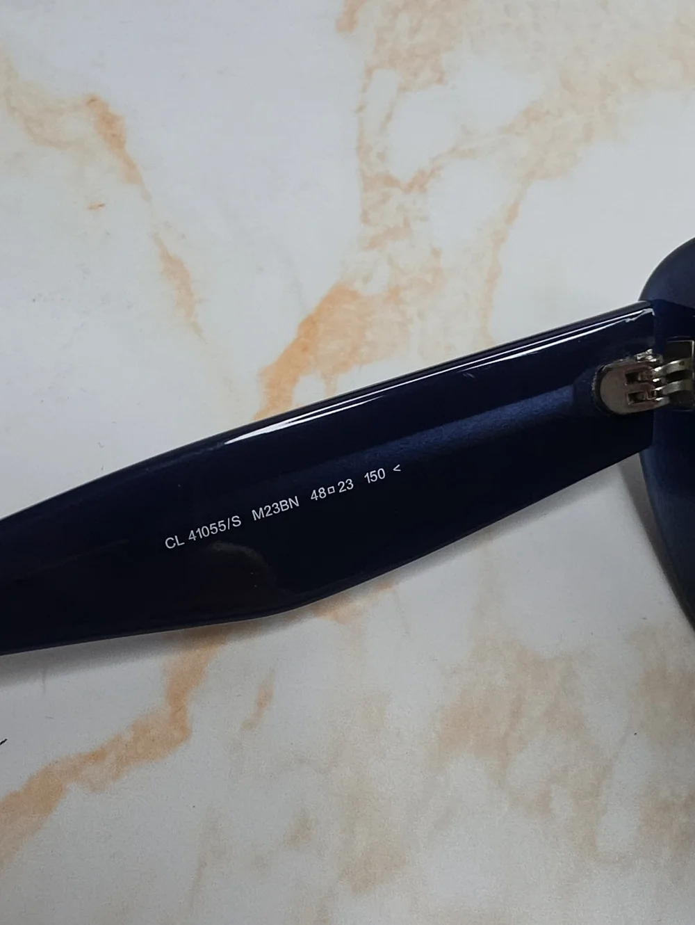 Celine Papillon Oversized Cat Eye Sunglasses Navy With Case
